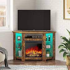 Seventable Fireplace Corner Tv Stand