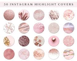 Glitter Instagram Highlight Icons