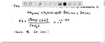 Chemical Equation And Kb Expression