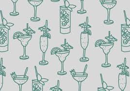 Drink Pattern Vector Art Icons And