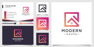Modern House Design Element Icon Vector