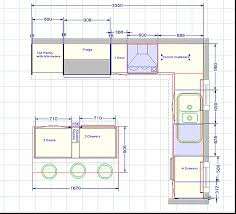 Kitchen Floor Plan With Dimensions