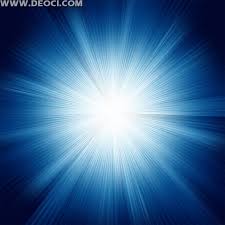 vector blue light radiation ray beam