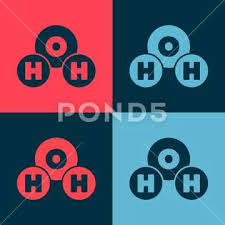 Water Drops H2o Shaped Icon Isolated