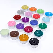 Colorful Tea Lights In 20 Bright Colors