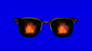 Sunglasses With Reflection Of Explosion