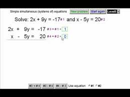 Simultaneous Linear Systems Of