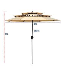 3 Tier Outdoor Patio Umbrella