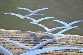 Seagull Wall Art In Silver Colour