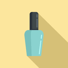 Care Nail Polish Icon Flat Ilration