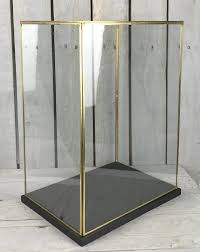Glass And Brass Display Showcase