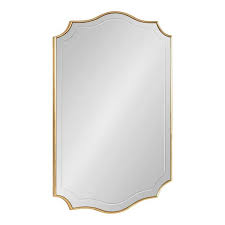 Scalloped Mdf Framed Gold Mirror 222016
