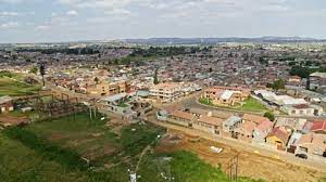 Houses And Apartments In Soweto Stock