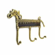 Brass Key Hooks Elephant Design