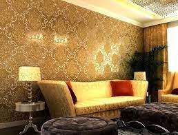 Wallpaper Living Room Gold Wallpaper