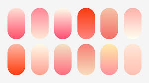 Peach Color Palette Vectors