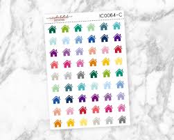 Small House Icon Planner Stickers