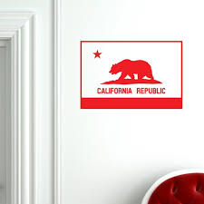 California State Flag Decal Wall Vinyl