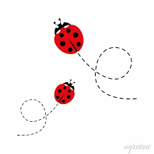 Cartoon Ladybird Icon Ladybug Flying