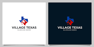Texas State Map Logo Design Template