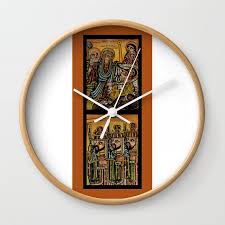 Ethiopian Icon 1 Wall Clock By Yeruk