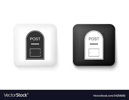 Black And White Mail Box Icon Post