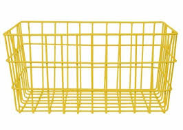 Green Pvc Coated Wire Baskets For