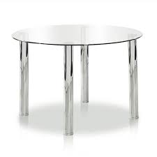 Chrome Glass Dining Table