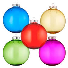 Tinted Glass Style Baubles