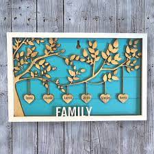 Wooden Family Tree Wall Hanging