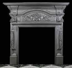 Victorian Cast Iron Tall Fireplace