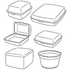 Set Of Foam Containers Icon