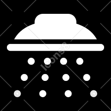 Shower White Icons Free Svg