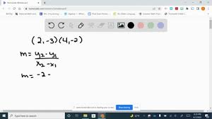 Solved Write An Equation Of The Line