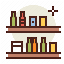 Bar Beverage Liquid Shelves Icon