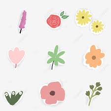 Cute Flower Stickers Png Transpa
