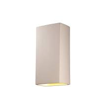 Rectangle Bisque Wall Sconce