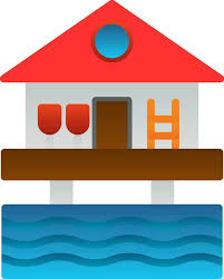Beach Hut Vector Icon Design 25063917