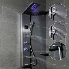 Led Light Rainfall Shower Head