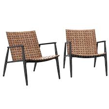 Outdoor Aksel Woven Retro Lounge Chairs