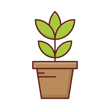 Plant Pot Generic Outline Color Icon