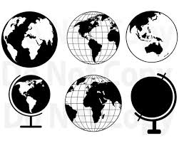 Globe Svg Bundle World Map Svg File