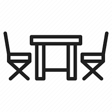 Chairs Furniture Outdoor Table Icon