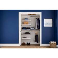 White Adjustable Closet Organizer