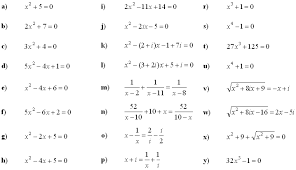 Math Exercises Math Problems Complex