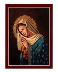 Virgin Mary Icon Panagia Handmade