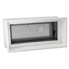 15 3 4 In X 7 3 4 In Convertible Universal Hopper Vent In White For 3 In Or 4 In Glass Block S Ru16x8v