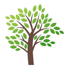 Stylized Vector Tree Logo Icon Stock