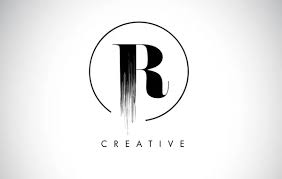 Rs Brush Stroke Letter Logo Design