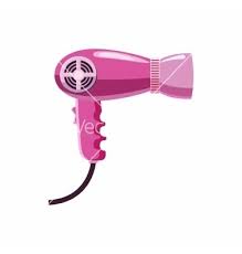 Hairdryer Icon Cartoon Style Vector In